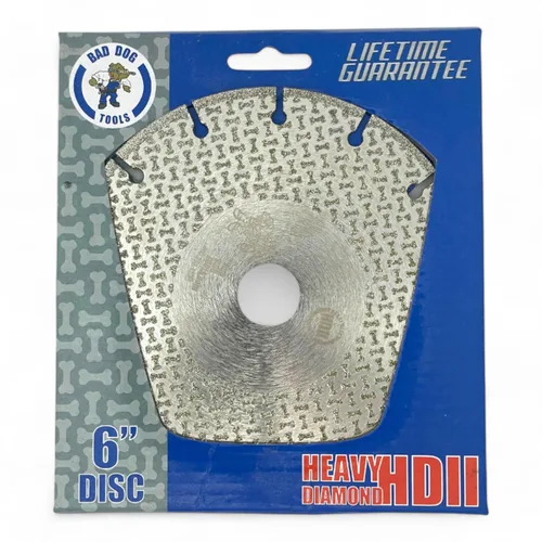 Miniatura 14 de Bad Dog Tools 4.5” Disco de brida Deux (HDII) de diamante para molienda *a ras*, lijado y corte. Uso en hierro, acero, latón, azulejo, piedra