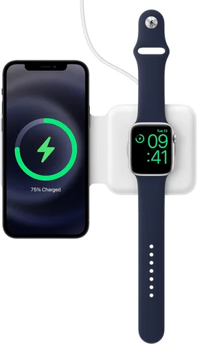 Miniatura 6 de Apple MagSafe Duo - Cargador inalámbrico con capacidad de carga rápida, cargador de pared tipo C, compatible con iPhone, AirPods y Watch