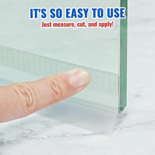Miniatura 6 de Pelado de Clima para Puertas Tapón de Corriente de Puerta Sello para Puerta de Ducha Tira de Sellado para Ventana