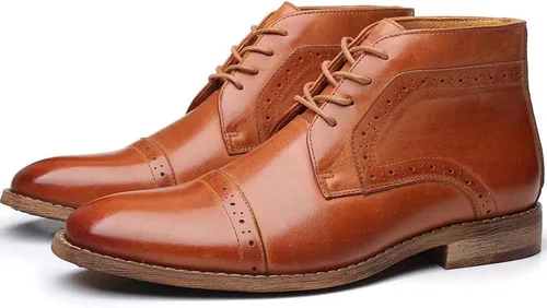 Miniatura 5 de Chukka - Botas a la moda, cómodas y de estilo oxford casual, al tobillo, botas con cordones