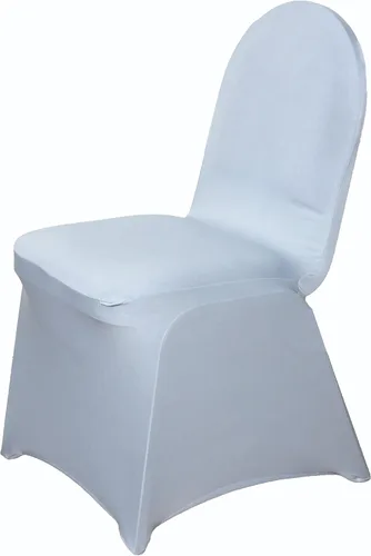 Miniatura 11 de Balsa Circle 6 fundas elásticas de elastano beige para sillas de banquete, protector de asiento extraíble, lavable, suministros de fiesta, boda