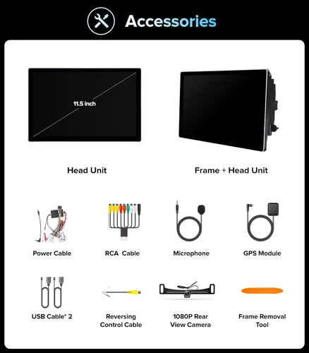 Miniatura 9 de Radio de coche de 11.5 pulgadas para Ford F150 Stereo 2004~2008, F250/F350/450 2008~2016 con CarPlay inalámbrico y Android Auto/FM/AM/5G