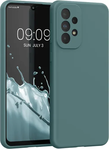 Miniatura 42 de kwmobile Funda Compatible con Samsung Galaxy A14 5G - Funda de teléfono de TPU y silicona con acabado suave - Verde Lima