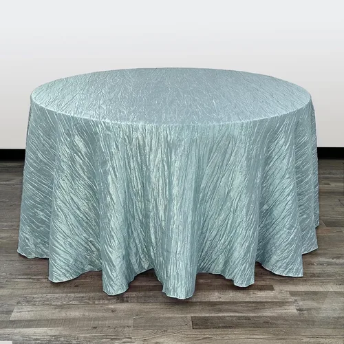 Miniatura 56 de Your Chair Covers - Mantel redondo de tafetán arrugado de 132 pulgadas - Mantel de comedor color champán, brillante aplastado para bodas, fiestas