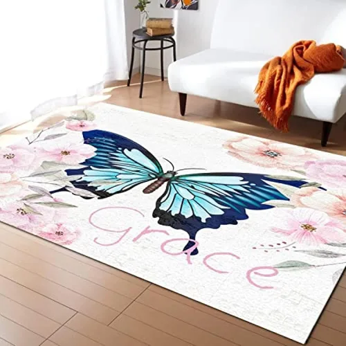 Miniatura 25 de Alfombra minimalista de lujo con diseño geométrico para sala de estar, alfombra moderna con estampado de mármol rosa dorado, alfombra rectangular