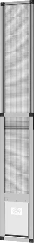 Miniatura 13 de Hakuna Pets V2 Panel de inserción para puerta de mascotas de patio para puertas correderas, se adapta a riel de puerta de 55.12 pulgadas de altura