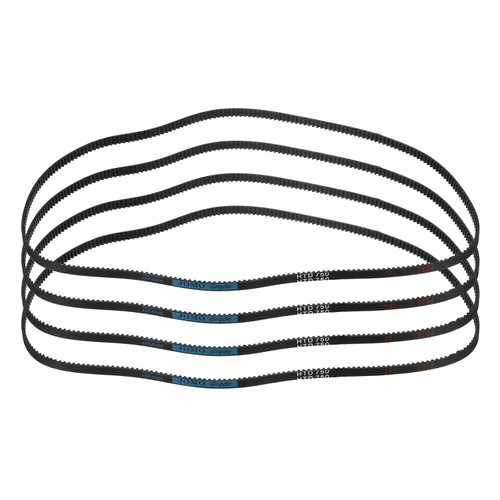 Miniatura 22 de uxcell 4pcs HTD-3M correa dentada de goma 60 dientes, 7.087 in de longitud de paso x 0.236 in de ancho x 0.094 in de altura, correa de distribución