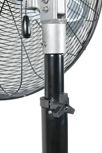 Miniatura 5 de K Tool International 77723; Ventilador de pedestal industrial resistente al agua IPX4 para exteriores, ventilador no oscilante de 24 pulgadas