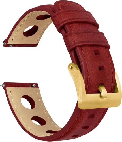 Miniatura 22 de Barton Racing & Rally Horween - Correas de cuero con barras de resorte de liberación rápida integradas, longitud estándar para muñecas de 5 a 8