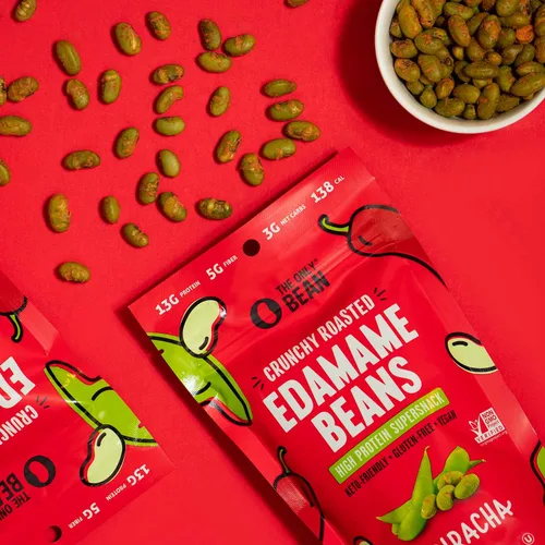 Miniatura 5 de The Only Bean Granos Edamame tostados secos crujientes (paquete variado), bocadillos saludables keto bajos en carbohidratos para adultos y niños
