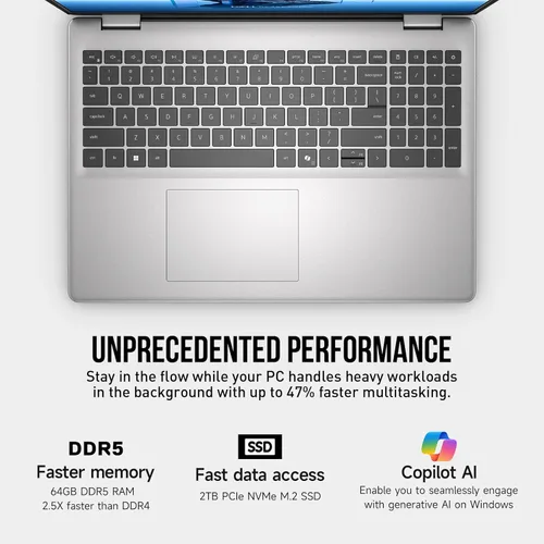Miniatura 7 de Dell Computadora portátil con pantalla táctil de 16 pulgadas, FHD+ de 16 pulgadas, PC portátil de negocios con pantalla táctil, Intel Core 7