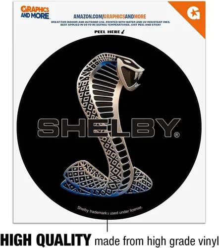 Miniatura 3 de Shelby Cobra Logo Automotive Car Window Locker Circle Bumper Sticker