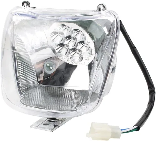 Miniatura 4 de Riloer Faro delantero ATV ABS blanco ATV se adapta a la mayoría de 50-125cc ATV Quad Buggy 4 ruedas