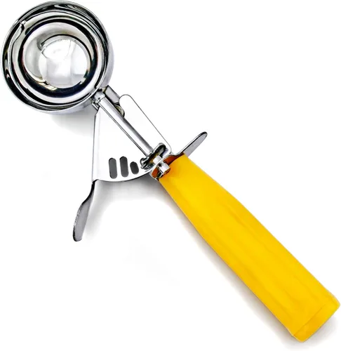 Miniatura 4 de Cuisinox Cuchara para helado, cuchara para servir y preparar, acero inoxidable de acción de primavera, color azul #16 (2 onzas)