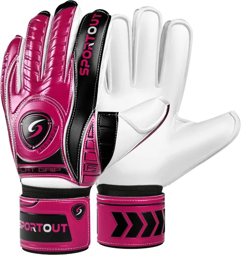 Miniatura 14 de Guantes de Portero Sportout con Protección de Dedos, Guantes de Fútbol Respirables, Látex de 4mm, para Niños, Jóvenes y Adultos Negro