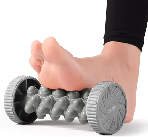 Miniatura 9 de Rodillo masajeador de pies portátil, masaje muscular de tejido profundo para alivio de la fascitis plantar, dolor de talón y arco, herramienta