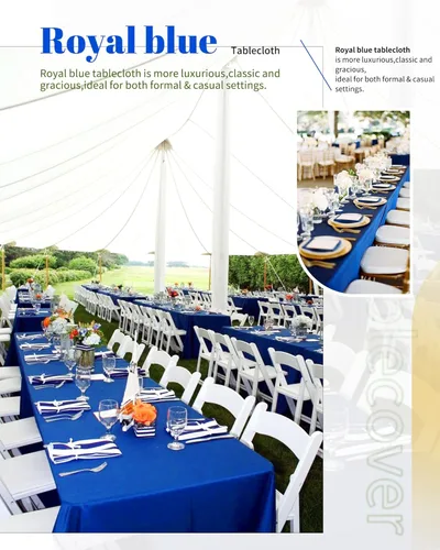 Miniatura 113 de Showgeous Paquete de 4 manteles redondos color rosa intenso de 120 pulgadas de poliéster para mesas redondas, manteles de tela decorativa lavable
