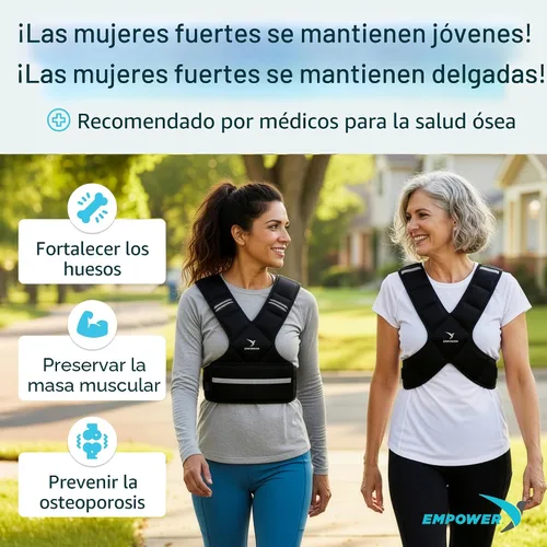 Miniatura 2 de EMPOWER Weighted Vest for Women with Reflective Strips – Fixed 8lbs, Adjustable 4-10lbs (4 in1) or Adjustable10-16lbs (4 in 1), Strengthen Muscles