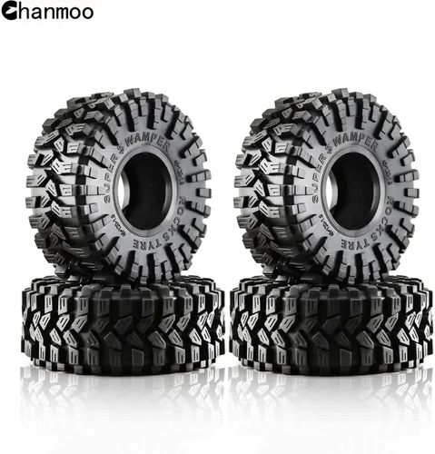 Miniatura 8 de 1.9 RC Crawler Neumáticos de 4.724 in con inserto de espuma de goma blanda escala 1/10 neumáticos para Traxxas TRX4 Axial SCX10 SCX10 II RC4WD D90