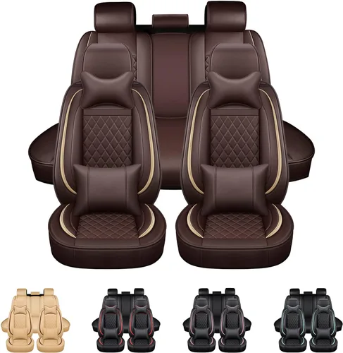 Miniatura 10 de Fundas de asiento de automóvil de ajuste universal para vehículos de 5 asientos, cobertura completa, protector de asiento para Camry Corolla RAV4