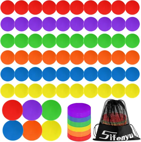 Puntos de polietileno para suelo de gimnasio de 4.72 pulgadas, 6 pulgadas, 9 pulgadas, marcadores de puntos de polietileno de 9 pulgadas, 60 puntos