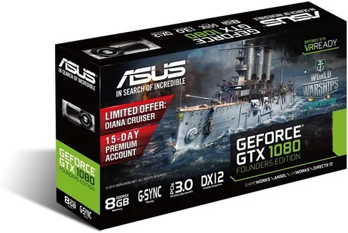 Miniatura 4 de Tarjeta gráfica Asus GeForce GTX 1080 8GB ROG STRIX OC, STRIX-GTX1080-O8G-GAMING.