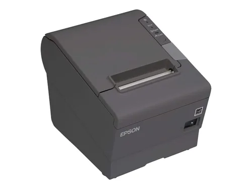 Miniatura 2 de Epson C31CA85656 TM-T88V Impresora térmica de recibos con fuente de poder, calificación de Energy Star, interfaz USB y Ethernet, color gris oscuro.
