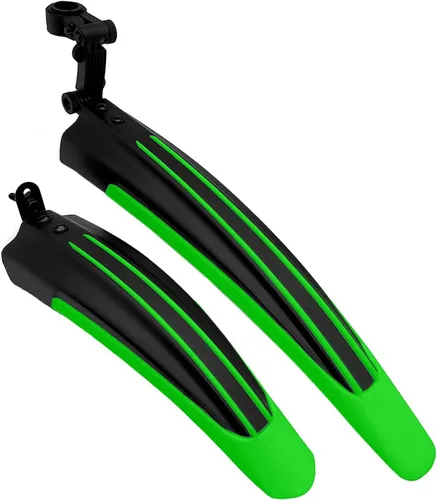 Miniatura 9 de Free-fly Conjunto de guardabarros delantero y trasero ajustable para bicicleta de montaña y bicicleta de bicicleta Amarillo