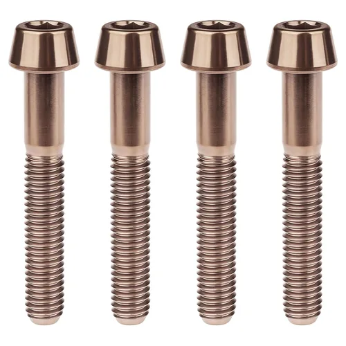 Miniatura 81 de Titanio Ti M6 x 10 16 18 20 25 30 35 40 45 50 55 60 2.559 in Allen - Tornillos hexagonales de 2.559 in, tornillos cónicos, paquete de 4