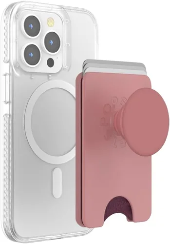 Miniatura 27 de Cartera para teléfono PopSockets con soporte expandible, tarjetero para teléfono - Rosa suave Rosa rubor