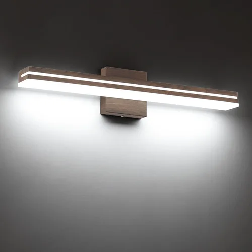 Miniatura 15 de SineRise Barra de Luz LED Moderna para Tocador de Baño de 16 Pulgadas, Accesorios de Iluminación de Pared de Baño Modernos de Acrílico Cromado Sobre