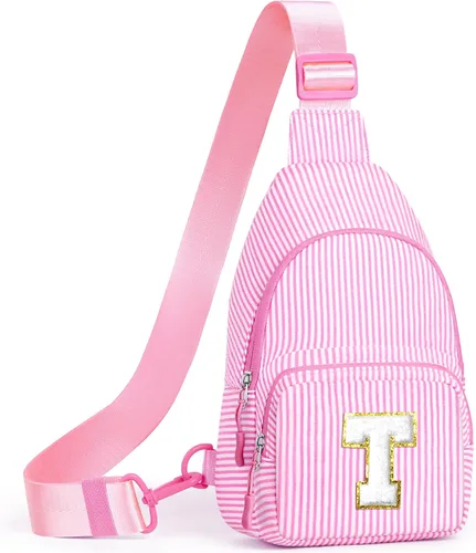 Miniatura 52 de YOOLIFE Regalos de Navidad para niñas adolescentes Bolso cruzado inicial con bandolera Bolso cruzado monograma para regalos de cumpleaños para niñas