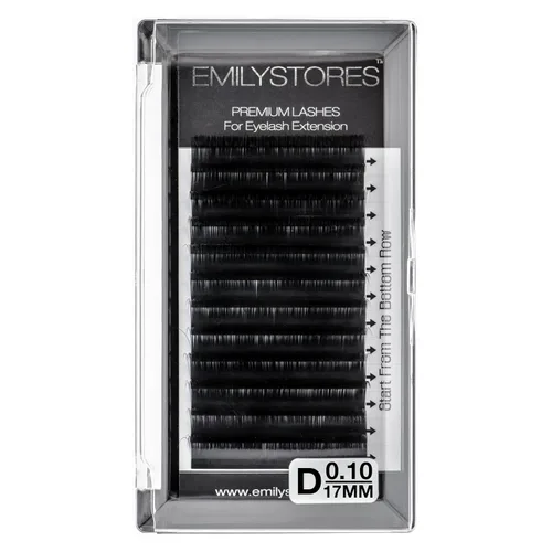 Extensiones de pestañas de 0.004 in de grosor, longitud del rizo D, volumen de 0.669 in, pestañas individuales de aspecto natural, tamaño individual