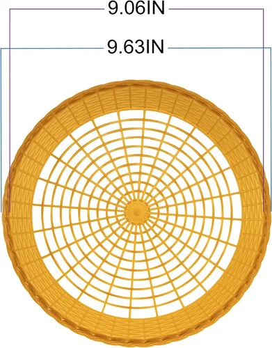 Miniatura 4 de Paquete de 24 soportes de plástico reutilizables para platos de papel tejido, resistente, color dorado