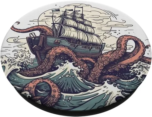 Miniatura 2 de PopSockets de pulpo Kraken de Sea Monster intercambiables PopGrip