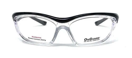 Miniatura 2 de OnGuard OG 220S - Gafas de seguridad con montura de nailon, color negro y transparente, 2.165 in-0.591 in-5.118 in, talla S