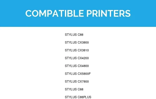 Miniatura 9 de LD Productos Cartucho de tinta remanufacturado Reemplazo para Epson 60 T060120 (negro) compatible con Stylus C88 CX3800 CX3810 CX4200 CX4800 CX5800f