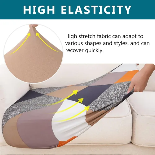 Miniatura 4 de hyha Fundas de cojín para sofá de exterior con estampado, fundas lavables para sofá de flores para muebles de patio al aire libre, funda de asiento