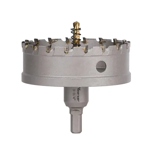 Miniatura 45 de Sierra perforadora de carburo de 1-1/2 pulgadas (1.496 in) para metal duro, cortador de agujeros con punta de carburo de tungsteno con broca piloto