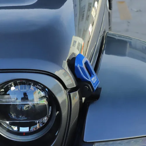 Miniatura 2 de Hoolcar Cubierta de soportes de cierre de capó para Jeep Wrangler JL JLU 2018-2021 y Gladiator JT 2020-2021, azul