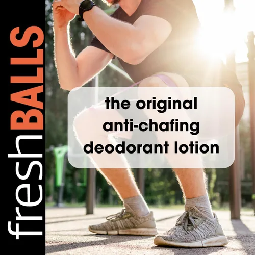 Miniatura 2 de Fresh BALLS Loción – Crema calmante antirozaduras para hombre en polvo – Desodorante de bolas e higiene para el área de la ingle, 3.4 onzas líquidas