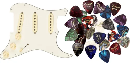 Miniatura 6 de Fender Custom Shop '69 SSS Pre-Wired Stratocaster Pickguard Bundle con cable de instrumento