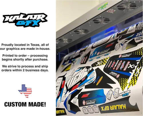 Miniatura 4 de Kit de gráficos para Honda CR 80 (1998-2003) Twitch Series Rojo de 16 mil, kit de calcomanías gráficas de carreras personalizadas, sin plásticos