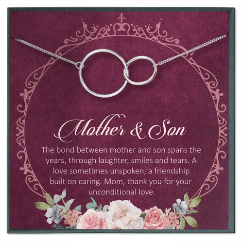 Miniatura 9 de Collar de regalo para madre de hija, collar de mamá de hijo, madre hija, madre hijo, mamá extra, madrastra, otro regalo para mamá