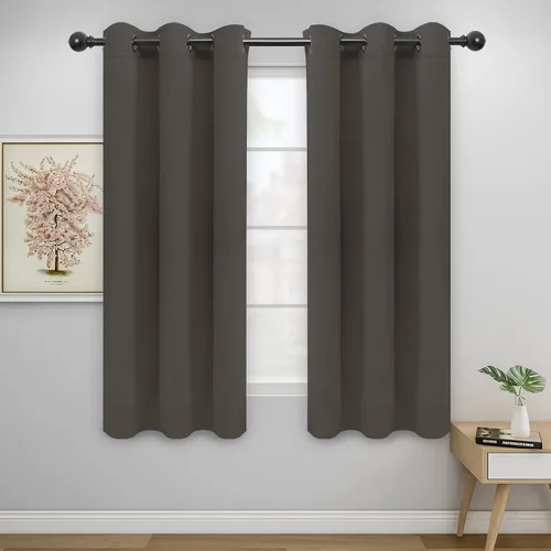 Miniatura 226 de Easy-Going - Cortinas opacas para dormitorio, aislamiento térmico sólido con ojales, cortinas de ventana para reducción de ruido, cortinas