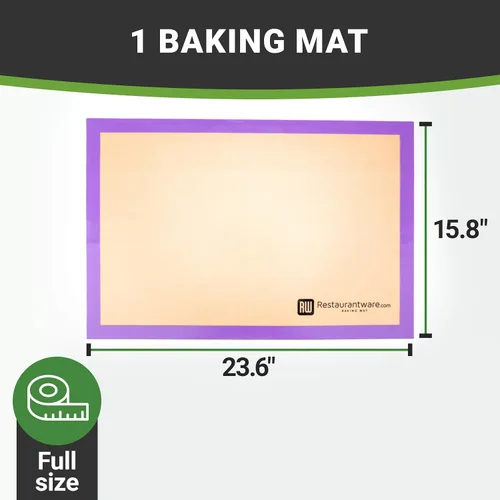 Miniatura 11 de Restaurantware Alfombrilla de cocción de tamaño medio, 1 alfombrilla de cocina resistente al calor, apta para alérgenos, reutilizable