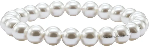 Miniatura 798 de Amazing Gemstone Pulsera de cristal para mujeres y hombres, pulsera de cristal curativo de protección, pulsera elástica con cuentas de piedras