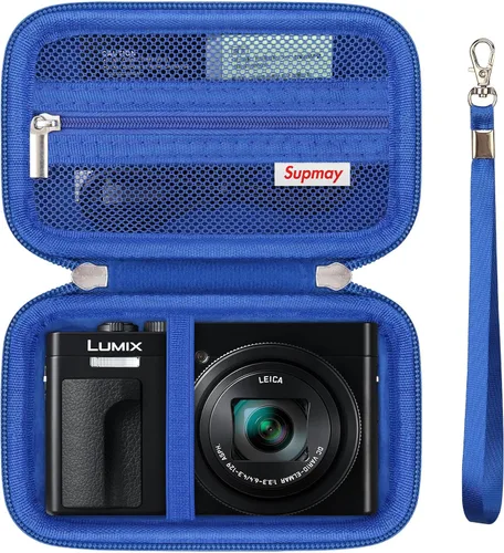 Miniatura 13 de Funda para cámara Panasonic LUMIX ZS99/ZS300/TZ99/LX10/ZS200D/ZS200/ZS80D/ZS80/ZS100/ZS70/ZS60 - Funda protectora con bolsillo de malla para Negro