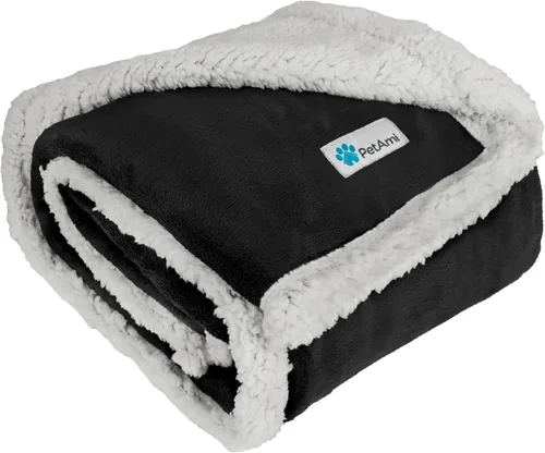 PetAmi Manta para perros pequeños y medianos, manta de cama para mascotas, gatos, cachorros, gatitos, funda de vellón para muebles, protector de