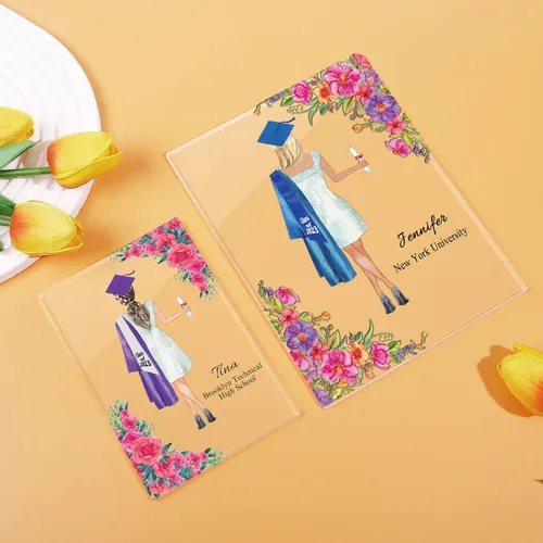 Miniatura 2 de Regalos de graduación para ella 2023, luz nocturna personalizada, lámpara LED de impresión de recuerdo de graduación, placa de graduación